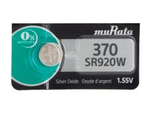 Murata SR920W 370 44mAh 1.55V Silver Oxide Watch Battery - 1 Piece Tear Strip