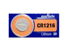 Murata CR1216 30mAh 3V Lithium (LiMnO2) Coin Cell Watch Battery - 1 Piece Tear Strip, Sold Individually