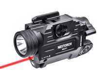 Nextorch WL21R LED Weapon Light with Red, Green, or Infrared Laser - 650 Lumens - Osram P9 - Includes 1 x 16340 with Built-In Charging Port