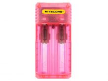 Nitecore Q2 2-Bay Quick Charger for Li-Ion, IMR Batteries - Pinky Peach