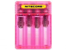 Nitecore Q4 4-Bay Quick Charger for Li-Ion, IMR Batteries - Pinky Peach