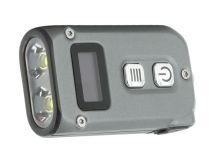 Nitecore TINI-2 Dual-Core USB-C Rechargeable LED Keychain Flashlight - 500 Lumens - 2 x OSRAM P8 - Uses Built-In 280mAh Li-ion Battery Pack - Aluminum Alloy - Grey