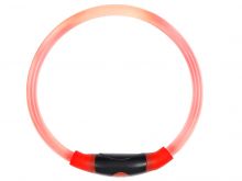 Nite Ize NiteHowl LED Safety Necklace for Pets - Cut to Fit 12 to 27-Inch - Orange - Includes 2 x L1154s (NHO-19-R3)
