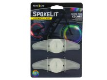 Nite Ize SpokeLit LED Wheel Light for Bikes - 2 Pack - Includes 4 x CR2016s - Disc-O Select (SKL2-07-2R6)