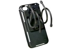 Nite Ize Connect Case and Mobile Mount Combo Pack for iPhone 4 or 4S - Includes Gear Tie Rubber Twist Ties - Black (CNTMM-IP4-01SC)