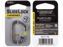 Nite Ize SlideLock Carabiner - Stainless Steel with Slide-to-Lock Design - #2 - Stainless (CSL2-11-R6)