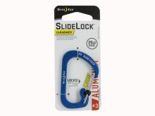 Nite Ize SlideLock Carabiner - Aluminum with Slide-to-Lock Design - #3 - Blue (CSLA3-03-R6)