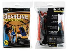 Nite Ize Gear Line Organization System - 4-Foot with 5 x #2 and 5 x #4 Plastic S-Biner Clips - Tactical (GLN4-M2-R8)