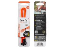 NiteIze Gear Tie Loopable Twist Tie 12 in. - 2 Pack - Bright Orange
