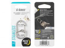 Nite Ize G-Series Dual Chamber Carabiner #2 - Stainless Steel