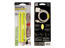 NiteIze Gear Tie Reusable Rubber Twist Tie 12 in. - 2 Pack - Neon Yellow
