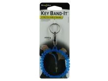 Nite Ize Key Band-It Stretch Wristband with S-Biner MicroLock for Keys - Blue (KWB-03-R6)
