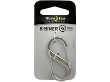 Nite Ize S-Biner - Stainless Steel Double-Gated Carabiner Clip - #2 - Stainless (SB2-03-11)