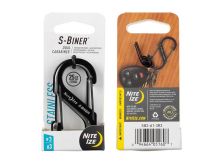 Nite Ize S-Biner Dual Carabiner Stainless Steel #3 - 3 Pack - Black and Stainless