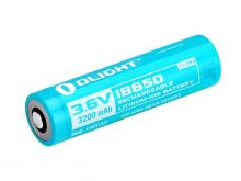 Olight 186C32 18650 3200mAh 3.6V Protected Lithium Ion (Li-ion) Button Top Battery for the Baton 3 Pro, S30R II, S2R and S2R II