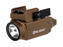 Olight Baldr S BL Rechargeable Weapon Light with Blue Laser - 800 Lumens - Uses Built-In 380mAh Li-Poly Battery Pack - Desert Tan
