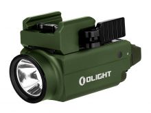 Olight Baldr S Rechargeable Weapon Light with Green Laser - 800 Lumens - Uses Built-In 380mAh Li-Poly Battery Pack - OD Green