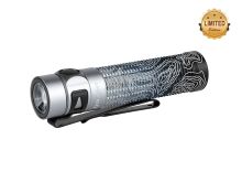 Olight Baton 3 Pro Rechargeable LED Flashlight - 1500 Lumens - Includes 1 x 18650 - Silver Ridge