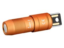 Olight iMini 2 Rechargeable LED Keylight - 50 Lumens - Uses Built-in 3.7V 80mAh Li-ion Battery Pack - Orange