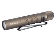 Olight I3T EOS Dual-Output Slim EDC Flashlight - Philips LUXEON TX CW LED - 180 Lumens - Includes 1 x AAA - Desert Tan