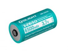 Olight ORB-326C65 32650 6500mAh 3.7V Protected Lithium Ion (Li-ion) Button Top Battery for the Marauder Mini