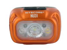 Nitecore NU31 USB-C Rechargeable LED Headlamp - 550 Lumens - Uses Built-in 1800mAh Li-ion Battery Pack - Orange