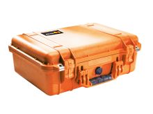 Pelican 1500 Watertight Case With Foam - Orange