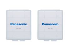 Panasonic Clear Battery Cases for 4 x AA or 5 x AAA - 2 Pack