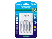 Panasonic Eneloop 4-Position Charger with 4 x 800mAh NiMH Low Self Discharge AAA Batteries (K-KJ17M3A4BA)