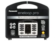 Panasonic Eneloop Pro Power Pack - 4-Channel Charger, 8 x Eneloop Pro AA, 2 x Eneloop Pro AAA Batteries (K-KJ17KHC82A)