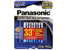 Panasonic Platinum Power LR03XE-4B AAA 1.5V Alkaline Button Top Batteries - 4-Pack Retail Card