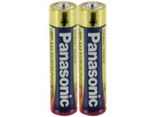 Panasonic Industrial LR03XWA AAA 1.5V Alkaline Button Top Batteries - 2 Pack Shrink Wrap