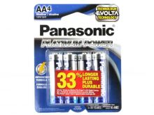 Panasonic Platinum Power LR6XE-4B AA 1.5V Alkaline Button Top Batteries - 4-Pack Retail Card