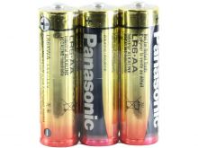 Panasonic Industrial LR6XWA AA 1.5V Alkaline Button Top Batteries - 3 Pack Shrink Wrap (140 Shrink Packs per Case)