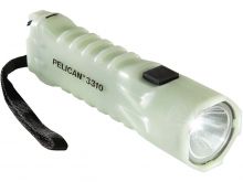 Pelican 3310PL LED Flashlight - 378 Lumens - Includes 3 x AA - Photoluminescent