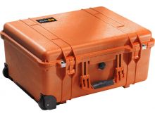Pelican 1560 Protector Case - With Wheels - Orange - With Foam