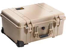 Pelican 1560 Protector Case - With Wheels - Tan - With Foam
