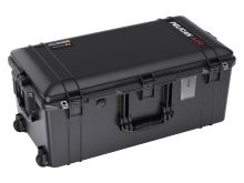 pelican 1626 air wheeled case - black, closed and angled