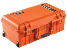 Pelican Air 1535 Wheeled Carry-on Protector Case for Air Travel - 22 x 14 x 9-Inches - Orange - Pick N Pluck Foam (0001-150)