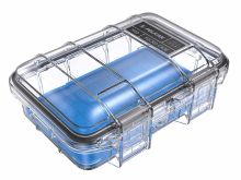 Pelican M40 Micro Case - Clear Case with Blue Liner