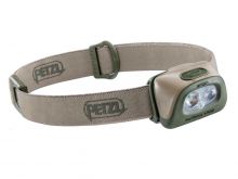 PETZL Tactikka+ - White and Red LEDs - 350 Lumens - 3 AAAs (Included) - Tan