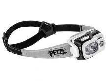 Petzl Swift RL Rechargeable Headlamp - 900 Lumens - Includes 2350mAh Li-ion Battery Pack - Black