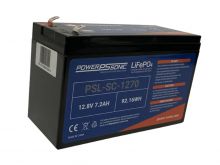 Power-Sonic PSL-SC-1270 7.2AH 12.8V Rechargeable Deep Cycle Lithium Iron Phosphate (LiFePO4) Battery - F2 Terminals