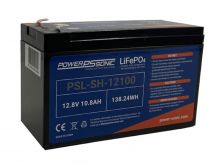 Power-Sonic PSL-SH-12100 10.8AH 12.8V Rechargeable High Rate Lithium Iron Phosphate (LiFePO4) Battery - F2 Terminals