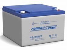 Power-Sonic PG-12V28 FR 28AH 12V Long-Life Rechargeable Sealed Lead Acid (SLA) Battery - B Terminal