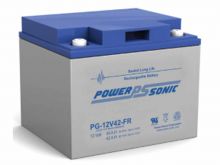 Power-Sonic PG-12V42 FR 42AH 12V Long-Life Rechargeable Sealed Lead Acid (SLA) Battery - B Terminal