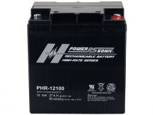 Power-Sonic AGM High Rate PHR-12100 27Ah 12V Rechargeable Sealed Lead Acid (SLA) Battery - T12 Terminal