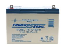 Power-Sonic AGM General Purpose PS-121000 100Ah 12V Rechargeable Sealed Lead Acid Battery - Universal Terminal