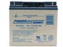 Power-Sonic AGM General Purpose PS-12200 20Ah 12V Rechargeable Sealed Lead Acid (SLA) Battery - NB Terminal