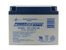 Power-Sonic AGM General Purpose PS-12260 26Ah 12V Rechargeable Sealed Lead Acid (SLA) Battery - NB Terminal